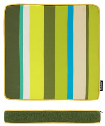 Remember Sitzkissen Elba, B 40 x T 40 x H 5 cm, Polyester – Weiches Sitzkissen für Stuhl oder Bank, dekoratives Wohnkissen für Küche, Balkon oder Terrasse (Como)