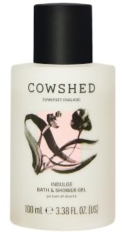 Cowshed Bath & Shower Gel 100ml, Rose & Jasmine | Indulge Body Wash For Women, Floral Rose & Jasmine Scent, Sulphate & Silicone Free, Travel Size Toiletries Toiletries