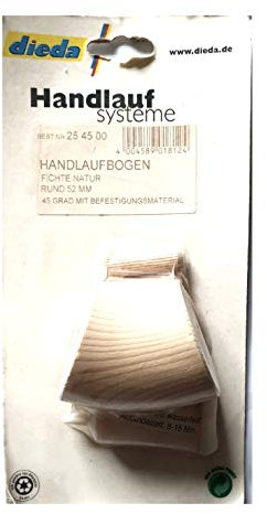 Handlaufbogen Bogen Fichte 45 GradArt.Nr. 4773750 mit Befestigungsmaterial