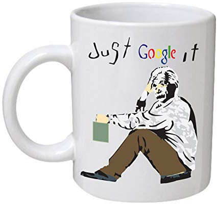 AwanHeart Banksy Just Google It Mug