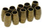 P Prettyia 10 20 Sets Gold/Bronze Color Magnetic Clasps Barrel Glue in Tube Clasps Fit 6mm Leather Cord Bracelet Connectors For DIY Jewelry Making Accessories - bronze, 17x9mm