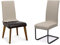 BEAUTEX Stuhlhussen Sets, elastische Stretch Husse Jersey Baumwolle Sitzbezug für Stuhl - 2er Set, Farbe: Beige