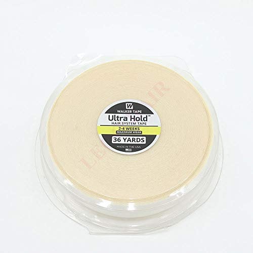 Ultra Hold Walker Double Sided Roll Tapes Stickers Adhesive for Men Hair System Replacement Toupee Hair Extension Wig Bundles Hair Weave Closure Lace Frontal(36 Yards & 1 Inch)