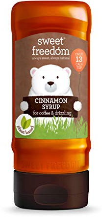 Sweet Freedom Cinnamon Syrup - 350 g | Natural Great Taste With Sweetness Derived from Fruit | Ideal for Coffee, Baking & Dessert | No Preservatives or Allergens | Vegan | Only 13 Cal Per Teaspoon