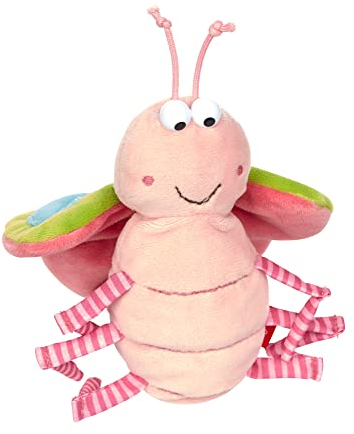 SIGIKID 39209 Schmetterling Cuddly Gadgets Mädchen Babyspielzeug empfohlen ab Geburt rosa, 8 x 7 x 14