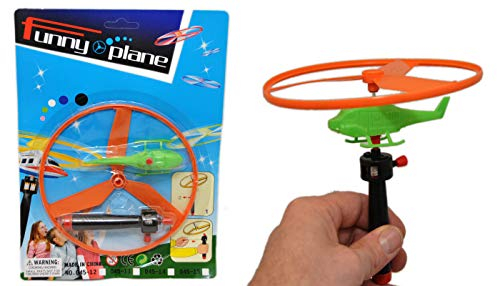 jameitop®Flugkreisel 2 STÜCK Hubschrauber Propeller Kreisel Fliegende Untertasse Mitgebsel