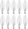 10 Pack Light Bulbs 40W SES Small Screw,E14 Candle Bulbs Dimmable, 230V