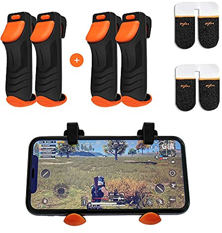PXN P1 Mobile Game Trigger PUBG, zwei Paar Auslöser mit Fingerspitze für iOS, Android