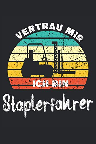 Gabelstapler Fahrer Staplerfahrer Stapler Transport Hubwagen Notizbuch