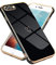 LLZ.COQUE iPhone 7 Plus/8 Plus Case - Cute Hearts Design, Ultra Slim Silicone TPU Bumper Cover - Black