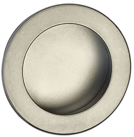 SOTECH 2 Stück Möbelgriffe EL-01 Ø 40 mm Chrom matt Einlassgriffe