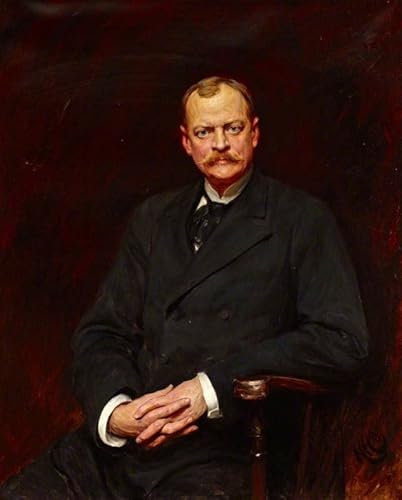 ZIMARO Leinwanddruck Und Poster Wandkunst Bild Reproduktion William Waldorf Astor Sir Hubert von Herkomer für Wohnkultur 60x90cm