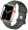 HdanMole Correa deportiva compatible con Apple Watch Correa 38mm 46mm 40mm 41mm 42mm 44mm 45mm, correa de silicona suave para iWatch Series 10 9 8 7 6 5 4 3 2 1 SE, Verde oscuro