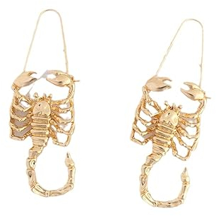 Ohrhänger mit 12 Sternbildern, übertriebene Persönlichkeit, Horoskop, baumelnde Creolen für Frauen, modischer Piercing-Ohrring, Schmuck, Geschenke für Frauen und Mädchen, Skorpion, Einheitsgröße