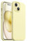 JETech Silicone Case for iPhone 15 6.1-Inch, Silky-Soft Touch Full-Body Protective Phone Case, Shockproof Cover (Yellow)
