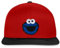 Spreadshirt Sesamstraße Krümelmonster Stick Snapback Cap, One Size, Rot/Schwarz