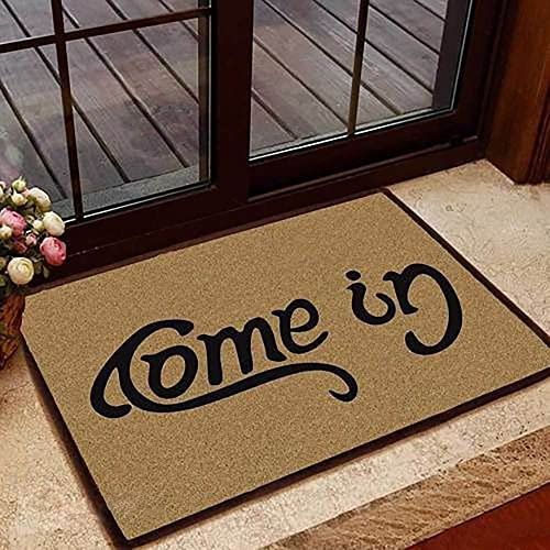 YAASIMOULE door mat indoor Come In Go Away Mats Funny Doormat Home Decor Home Home Decor
