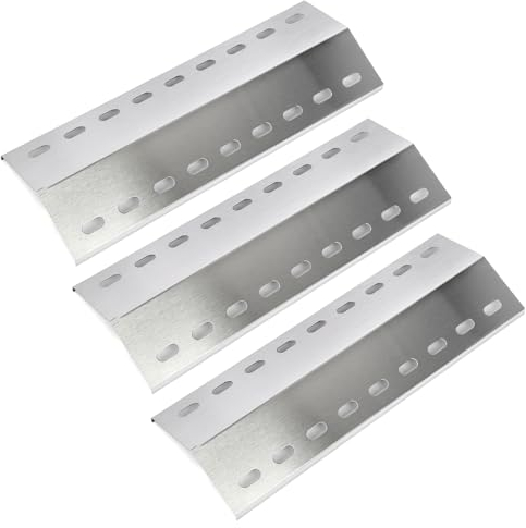 GFTIME 42 x 15 cm, copertura per bruciatore, piastra riscaldante, in acciaio inox, 3 pezzi