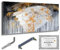 Monica Mirafiori I 100% HANDGEMALT I Gemälde Golden Moments 140x70cm | Gemälde Handgemalt | Acrylgemälde | Sehr Großes Acrylbild I Moderne Kunst I Kunstbilder