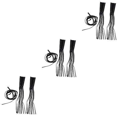 LIFKOME 3 Paare Quastengriffe Griff des Bremshebels Lenkergriff Bremshebelabdeckungen Lenkerabdeckungen Lenkergriffe Bremse Spurstange Rand Griffigkeit Hündchen Leder