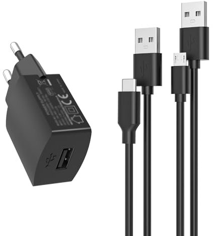 Typ USB C & Mikro Netzteil Passend für Beats Ladekabel by Dr Dre Studio Solo Powerbeats 3 2.0 Wireless Headphone and Pill Speakers/USB C Beats Flex, Studio Buds +, Solo 4, Solo Buds, Fit Pro Ladegerät