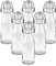 simpa Vintage Style Clear Glass Bottles with Swing Top Lids. Round 250ml Bottles - Set of 6