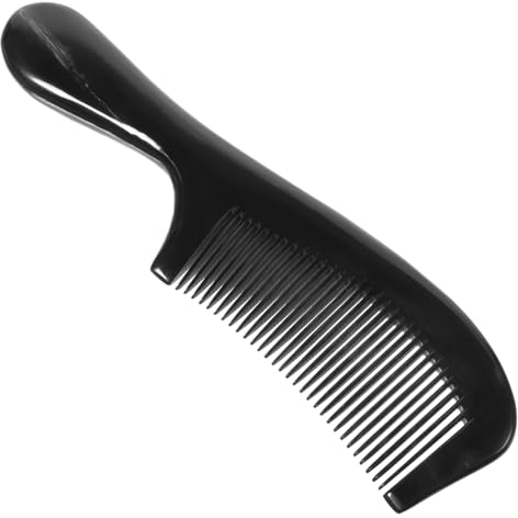 Angoily 1stk Schwarzer Büffelhornkamm Haarkämme Für Frauen Herrenkamm Shampoo-kamm Haarbürste Für Frauen Taschenkämme Für Haarbürste Für Männer Kamm Aus Büffelhorn Mode Hörner Fräulein