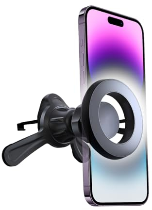 JNNJ Magnetische Auto Handyhalterung, Magnetische Handyhalter 360° Drehung Für Smartphones, Belüftung Auto Handyhalterung Mobile Autohalterung Für Lüftungsgitter