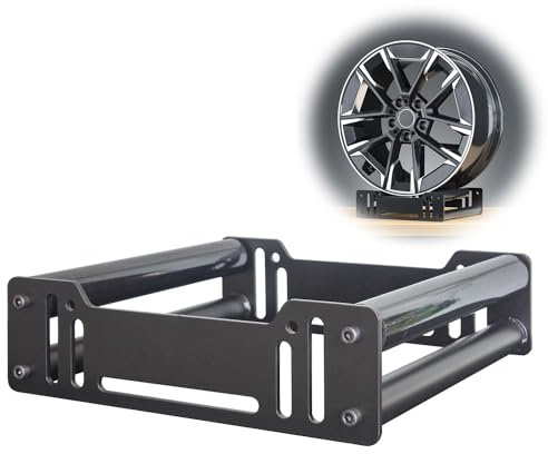 Drehbarer Ständer Für Auto-Radnaben, 360° Verstellbarer Reifen-Präsentationsständer, Pädagogischer Roll-Desktop-Radnaben-Felgen-Präsentationsständer, Reifenlagerregal Für Autos, Motorräder, LKWs