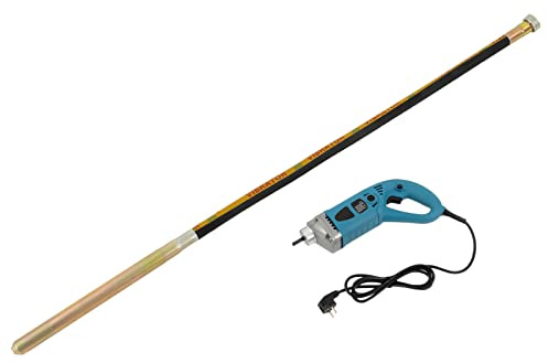 Betonrüttler Innenrüttler Rüttelflasche Betonrüttler Flaschenrüttler Beton Vibrator mit 1m / 1,5m Schlauch (1300W)