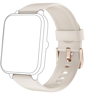 GRV Ersatzarmband für Smartwatch FC1 ID205L (Sterngold)