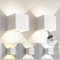 Mille Lucciole LED Wandleuchten Innen/Außen 2 Stücke Wandleuchte Einstellbarer 3 Lichtfarben LED Wandlampe Innen Auf und ab Einstellbarer Lichtstrahl Außenwandleuchte 12W IP65 Wasserdichte Weiß