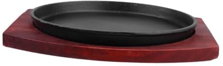 LABRIMP 1pezzi Piastra Da Forno Ghisa Antiadente Per Bistecche e Barbecue Perfetta Per Cottura Teppanyaki e Frittura Per Cucina Giapponese e Ispanica Facile Da Pulire e Manutenere