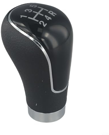 Zoegneer Pomo de palanca de cambios de 5 velocidades para Mazda 2 2007-2011 3 2006-2012 - Negro 5 velocidades