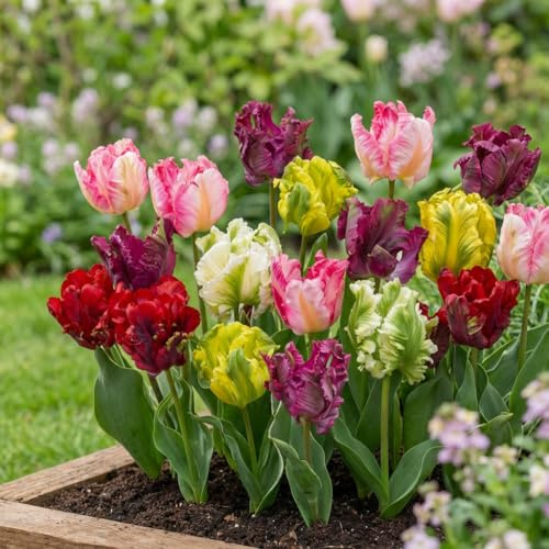 FLORIUM Tulpenzwiebeln Papagei Kollektion 5 Sorten/Farben Parrot – 25