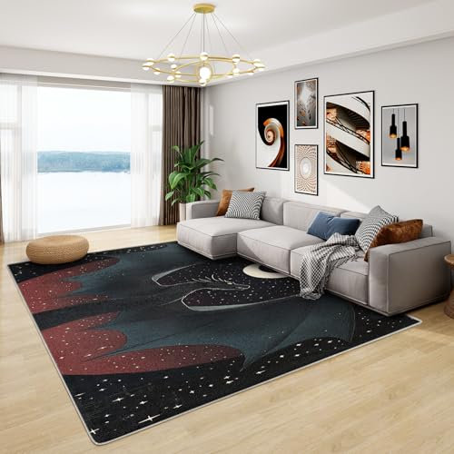Drachen Teppich Kinder - Teppich Wohnzimmer Schlafzimmer Drachen Kinderzimmer, Großer Teppich Anime Cartoon, Weich Kurzflor & Waschbar & rutschfest Wohnzimmerteppich, Kinderteppich, 100x200 cm