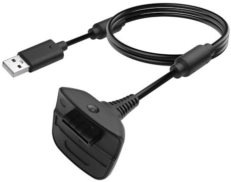 YAODHAOD Cavo di ricarica USB 1,8 m per Xbox 360/360 Slim Wireless Controller, cavo di ricarica rapida Xbox 360 controller cavo adattatore (1)