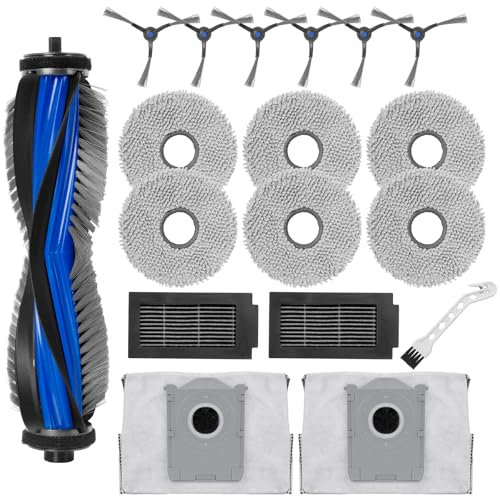 Heykewi Kit de Accesorios de Repuesto para Ecovacs Deebot T50 Pro Omni / T50 Omni Robot Aspiradora Accesorios (18 Piezas)