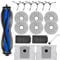 Heykewi Kit de Accesorios de Repuesto para Ecovacs Deebot T50 Pro Omni / T50 Omni Robot Aspiradora Accesorios (18 Piezas)