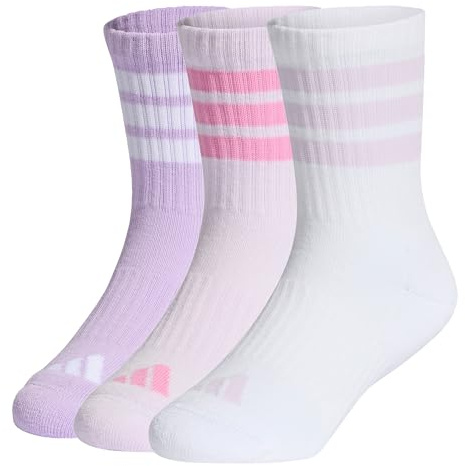 adidas Unisex Kids 3-Streifen Kids Socken, knöchellang, mit Polsterung, 3er-Pack