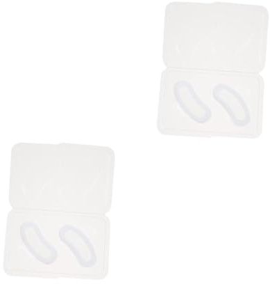 DEARMAMY 2 Paare Augenklappe cosmetic kosmetiktäschchen luftbefeuchte gesichtspflege mundschutzmasken Augenbehandlungsmasken Feuchtigkeitsmasken für die Augen Augenmasken Hyaluronsäure Weiß