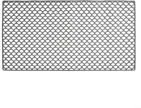 Tapete grande de silicona negra para fregadero, protectores plegables antideslizantes para fregadero, 76 x 40 cm, cortado a medida, para la parte inferior del fregadero de la cocina, almohadilla