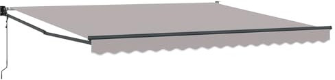 vidaXL Toldo Retráctil Automático Gris Claro 400x300 cm, Tela de reemplazo para toldo Estructura de 4x3 m Gris Claro