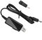 Keenso Câble de Booster USB-AD DC Réglable 5 V à 9 V 12 Curb D'entrée de Gamme Facile pour les Modems Optiques, Routeur sans Fil Noir 2,6 Pieds