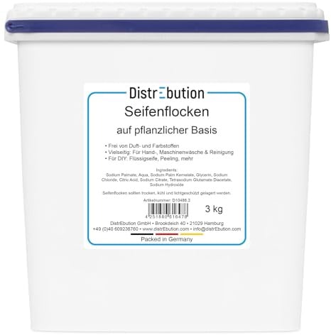 Seifenflocken 3kg natürlicher Reiniger & Waschmittel für Haushalt, Küche und Waschküche