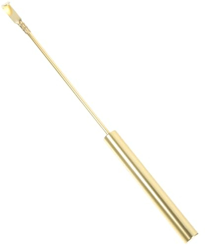 Metallenes Uhrpendel aus Metall 17x1x1cm für Pendeluhr Wand | Selbstgemacht Freundlich, Einfach zu Montieren, Glatte Goldene Oberfläche, für Uhrwerk und Zifferblatt im Heimwerkraum