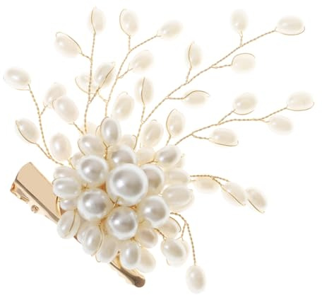 Hemobllo Brosche für Damen aus Künstlichen Perlen Elegante Goldene und Brautstrauß Schmuck mit Edlem Design als Hochzeitsdekoration für Festliche Anlässe