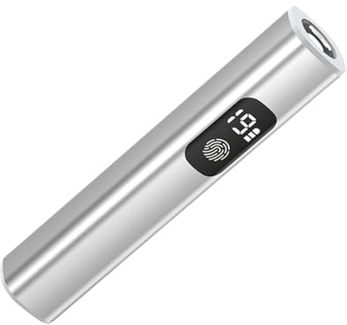 UV Nail Lamp - 4.21 x 0.79 Inch Slim Hardener, Metal Alloy Beauty Tool, Quick Setting, Rechargeable Gel Light with Single Bead Technology for Practice, Lamp for L