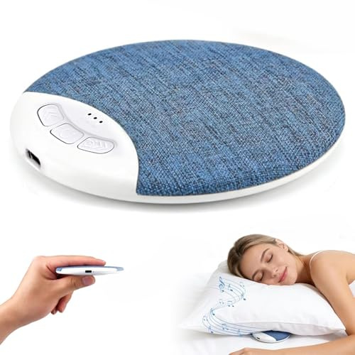 COLEESON Sleep Pillow Speaker Bluetooth, Ultra Thin Under Pillow Speaker with White Noise and Sleep Timer, Portable Mini Speaker for Side Sleepers