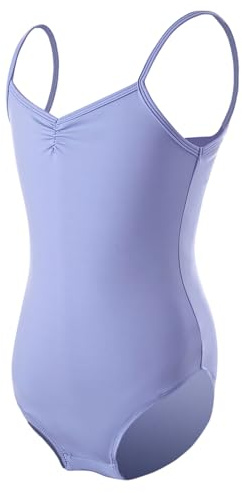Tuta Intera Bambina - Salopette Bimba Tutina da Ballo per Bambina con Gonna Tutù Ideale per Spettacoli E Giochi (Purple 5-6 Anni)